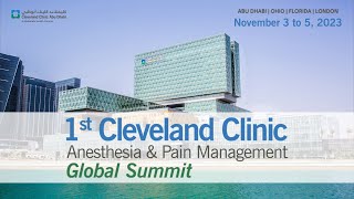 1st Cleveland Clinic Anesthesia amp Pain Management Global Summit 35Nov23 Regn Link in Description [upl. by Alithea985]