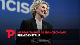 Margarita Rosa De Francisco gana premio en Italia 11092023 Telepacífico Noticias [upl. by Hanala]