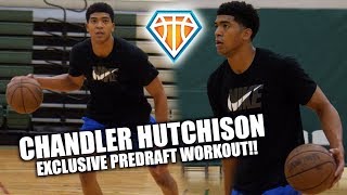 MYSTERY NBA DRAFT PROSPECT Chandler Hutchison CAN FLAT OUT HOOP  Klay Thompsonlike Game [upl. by Feigin13]