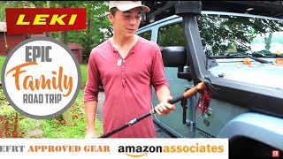 EPIC FAMILY ROAD TRIP GEAR REVIEW Leki Trekking Poles [upl. by Farmer]