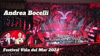 Andrea Bocelli  Festival de Viña del Mar 2024 [upl. by Ahsiekat]