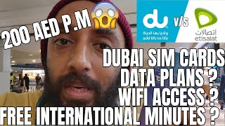 Buying a Sim Card in Dubai  All about Dubai Sim Cards  Data Plans  Free International Minutes [upl. by Ji227]