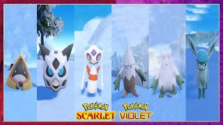 Pokemon Scarlet amp Violet SnoruntGlalieFroslassSnoverAbomasnow amp Glaceon Locations [upl. by Arednaxela]