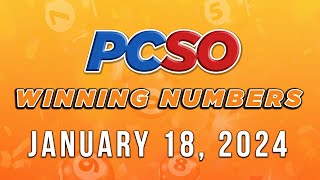 P15M Jackpot Super Lotto 649 2D 3D 6D and Lotto 642  January 18 2024 [upl. by Holmes978]