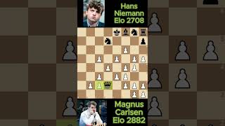 Magnus Carlsen vs Hans Niemann chess game 807 [upl. by Algie]