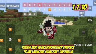 Review Mod ArmourWorkshop Onepiece Pojav Launcher Minecraft indonesia [upl. by Noir941]