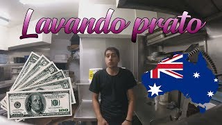 TRABALHO LAVANDO PRATO NA AUSTRÁLIA [upl. by Gathard815]