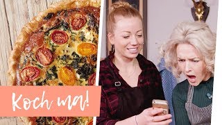 Saftige Grünkohlquiche und Wintersalat mit Ariane Alter  Koch ma [upl. by Creamer914]