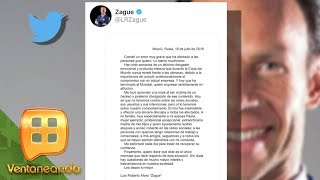 Zague se disculpa por video íntimo  Ventaneando [upl. by Elin]