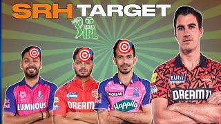 SRH TARGET PLAYER IPL 2025  SRH RETAINED PLAYERS [upl. by Annavahs]