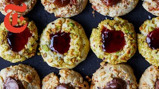 Thumbprint Cookies With Dulce de Leche Nutella or Jam  NYT Cooking [upl. by Otrebron]