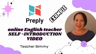 Online English Teacher  Self  Introduction Video  Preply  an EXAMPLE [upl. by Akimit]