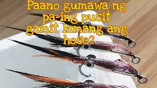 Magandang Pamain na Pusit gamit ang hose  Squid Tutorial bait   Longline Fishing May 23 2021 [upl. by Bauske436]