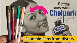 Chelpark Fountain Pens of Past🔥🔥 Made in India by Indian Company 🔥🔥 Worth Buying [upl. by Nilrah]