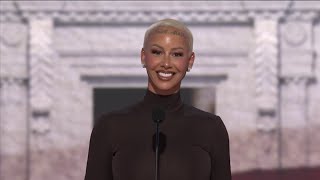 UNCUT Celebrity influencer Amber Rose delivers speech at Republican National Convention [upl. by Lilllie278]