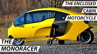 The MonoRacer Cabin Motorcycle  Powerful As A Superbike Silent Than A Scooter [upl. by Lugar514]