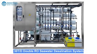 30TPD Marine Double RO Seawater Desalinatio System  ZHUHAI WANGYANG WATER TREATMENT [upl. by Ellon]