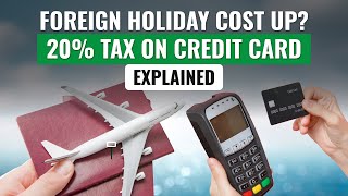 20 tax on foreign spending travel via international credit cards  Explained I TCS LRS New Rules [upl. by Scharff552]