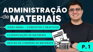 Noções de administração de Materiais  FGV  Parte 1Prof Marcelo Soares [upl. by Ange]