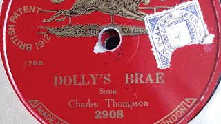 Dollys brae Charles Thompson winner record decca 130 gramophone [upl. by Itsa]