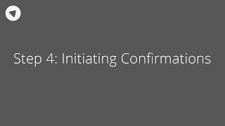 Step 4 Initiating Confirmations Auditor [upl. by Cichocki160]