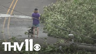 Hot Springs begins cleaning up damage from overnight tornado [upl. by Pollitt]