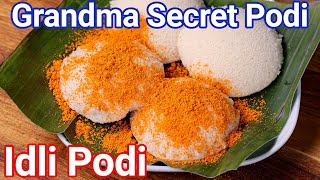 Idli Podi Recipe  Idli Milagai Podi  Magic Gun Powder  Grandma Secret  Side Dish for Idli Dosa [upl. by Attezi]