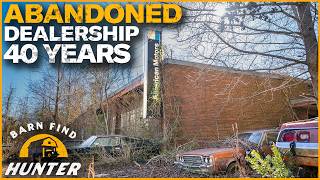 Dealership Abandoned 40yrs Ago Collier Motors AMC Private Tour  Barn Find Hunter [upl. by Gnav637]