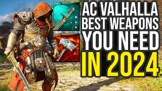 Assassins Creed Valhalla Best Weapons You Need To Get In 2024 AC Valhalla Best Weapons [upl. by Natsud]