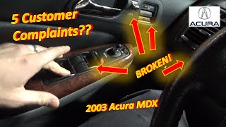 5 Customer Complaints Acura MDX WindowLockFobFogDome Lights [upl. by Chavez239]