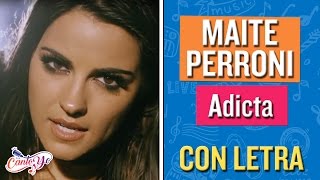 Maite Perroni  Adicta CON LETRA  CantoYo Karaoke [upl. by Sauncho]