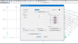 Design and Analysis of Sturctures in SAP2000 Defining materials and sections [upl. by Eseryt257]