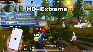 IPhone se 2022 PubgBgmi Test on ios 181 Lag😭 Fps drop Heating i phone se 2022 battery test [upl. by Ifen512]