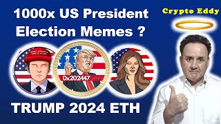 1000x USA Presidential Election Meme Super Urgent  Barron Melania Trump2024 ETH memes gaming ai [upl. by Trefor]