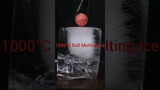 1000°C Glowing Hot Metal Ball Destroys Ice experiment rhcb satisfying iceasmr asmr shorts diy [upl. by Jabon]