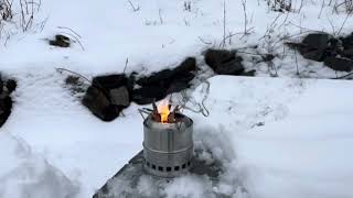 Stabilotherm wood stove stack [upl. by Hsotnas]