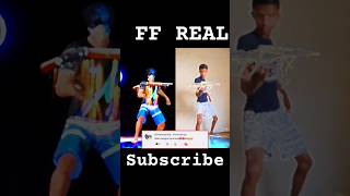 Free fire 😘 shotgun emote in real life 😈 freefire freefireemote shortsfeed [upl. by Aldus345]