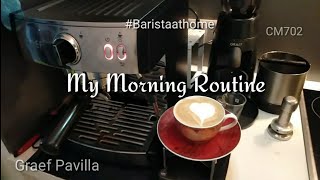 Morning routine with Graef Pavilla baristamrreal [upl. by Suoilenroc]