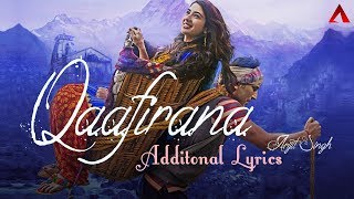 Qaafirana  Additional Lyrics  Arijit Singh  Kedarnath  Sushant Rajput  Sara Ali Khan [upl. by Cosmo]