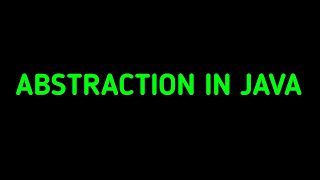 What is abstraction in Java   Java OOP Programming  hindi [upl. by Kjersti318]