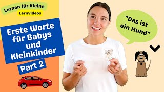 Lernen für Kleine mit Miss Josi  Lernvideos für Babys und Kleinkinder  Erste Worte  Folge 2 [upl. by Monk]