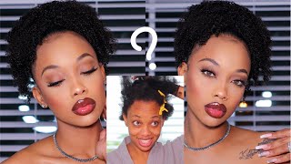 🔥How To SLEEK High Ponytail on Short Type 4 Natural Hair  ft CurlsCurls [upl. by Sarine52]