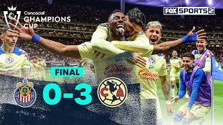 🐐03🦅 ¡Golpe de KO de América a Chivas  Concacaf Champions Cup [upl. by Osborne]