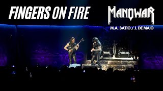 MANOWARs Michael Angelo Batio And Joey De Maio Burning In The Shred Zone  Live On Stage [upl. by Frantz996]