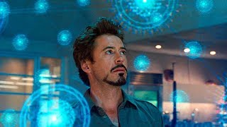 Tony Stark Discovers a New Element Scene  IronMan 2 2010 Movie CLIP HD [upl. by Rhtaeh165]