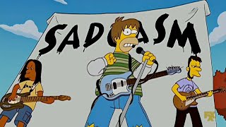 Sadgasm  Referencia a Nirvana  Grunge Los Simpson [upl. by Gisser]