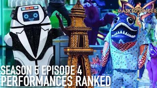 Season 5 Ep 4 performances ranked The Masked Singer UK [upl. by Tem]