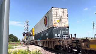 BNSF 6164 East at Murphy Road in Coal City Illinois [upl. by Noreik]