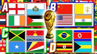 I Simulated 2022 WORLD CUP with 228 NATIONAL TEAMS [upl. by Annagroeg177]