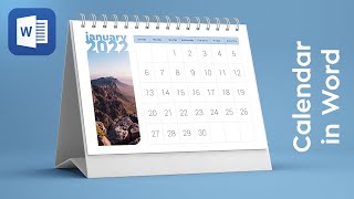 Calendar in Word in 5 minutes Learn how to create calendar in Microsoft Word simple tutorial [upl. by Akedijn156]